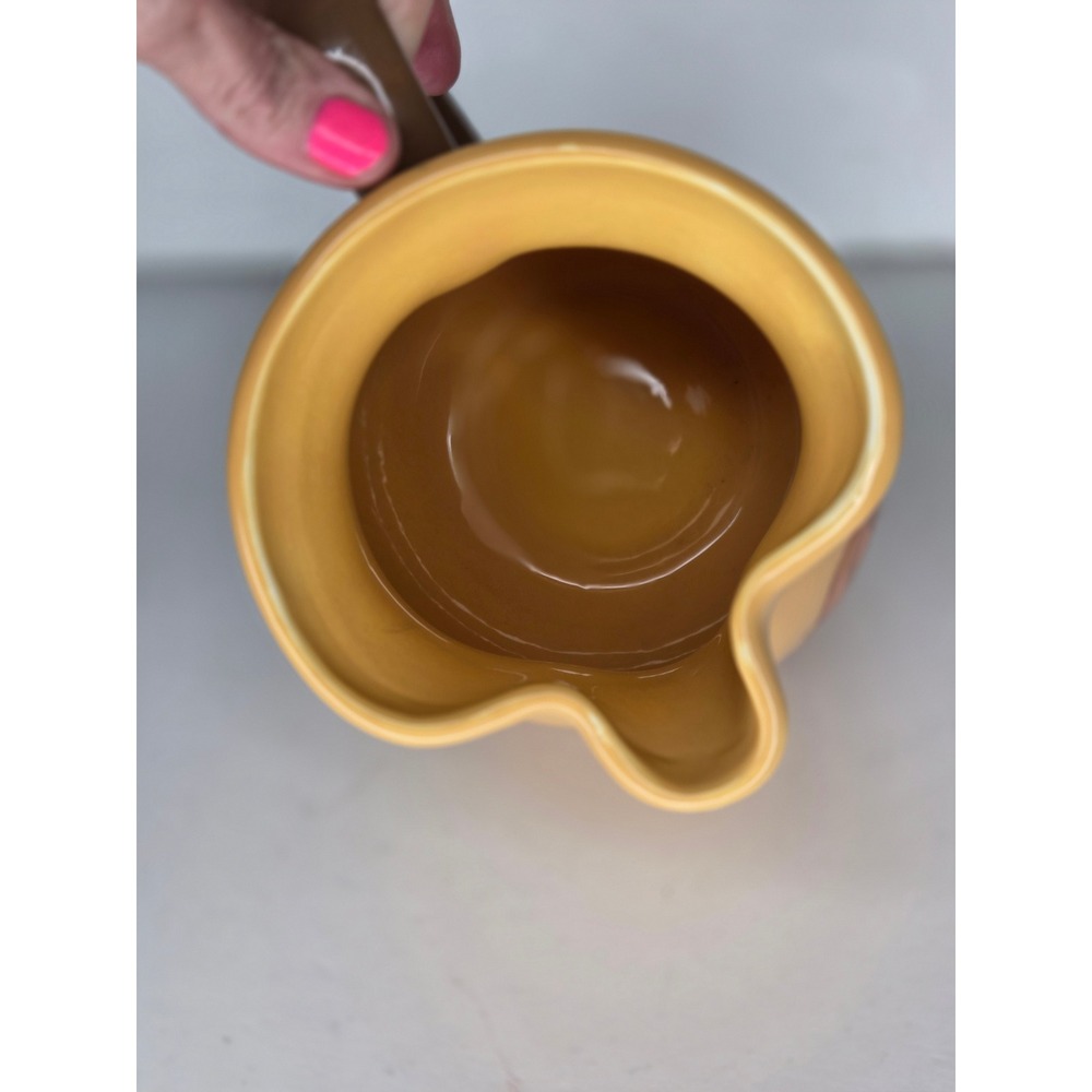 Harvest Ceramic Pumpkin Pitcher Fall Autumn Decor Utensil Holder Crock Vase - Picture 10 of 11